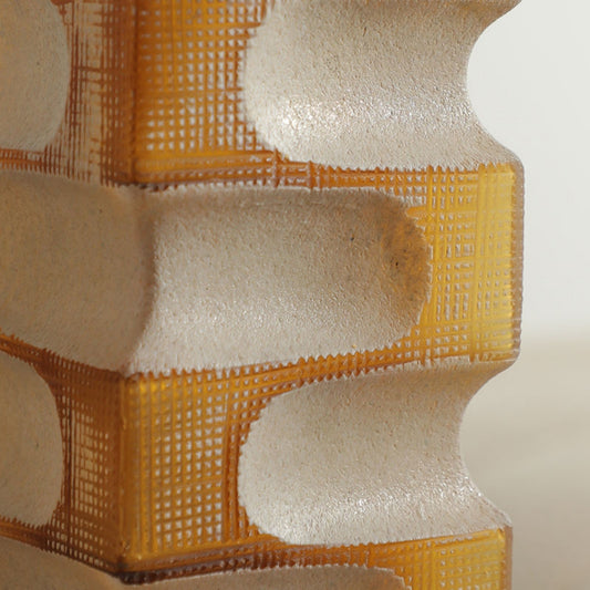Multi-Level Yellow Flower Vase