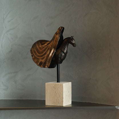 Riding On The Horse Tabletop Décor Accent