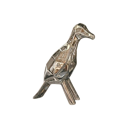 Silver Bird Figurine Decorative Object