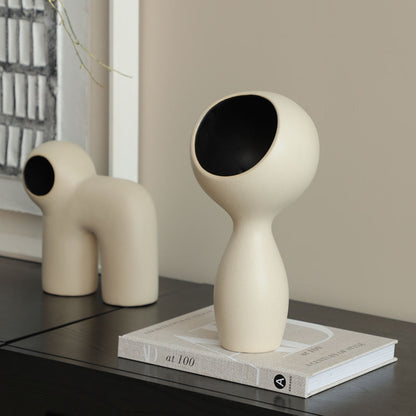 Head-Up Figure Decoration Vase