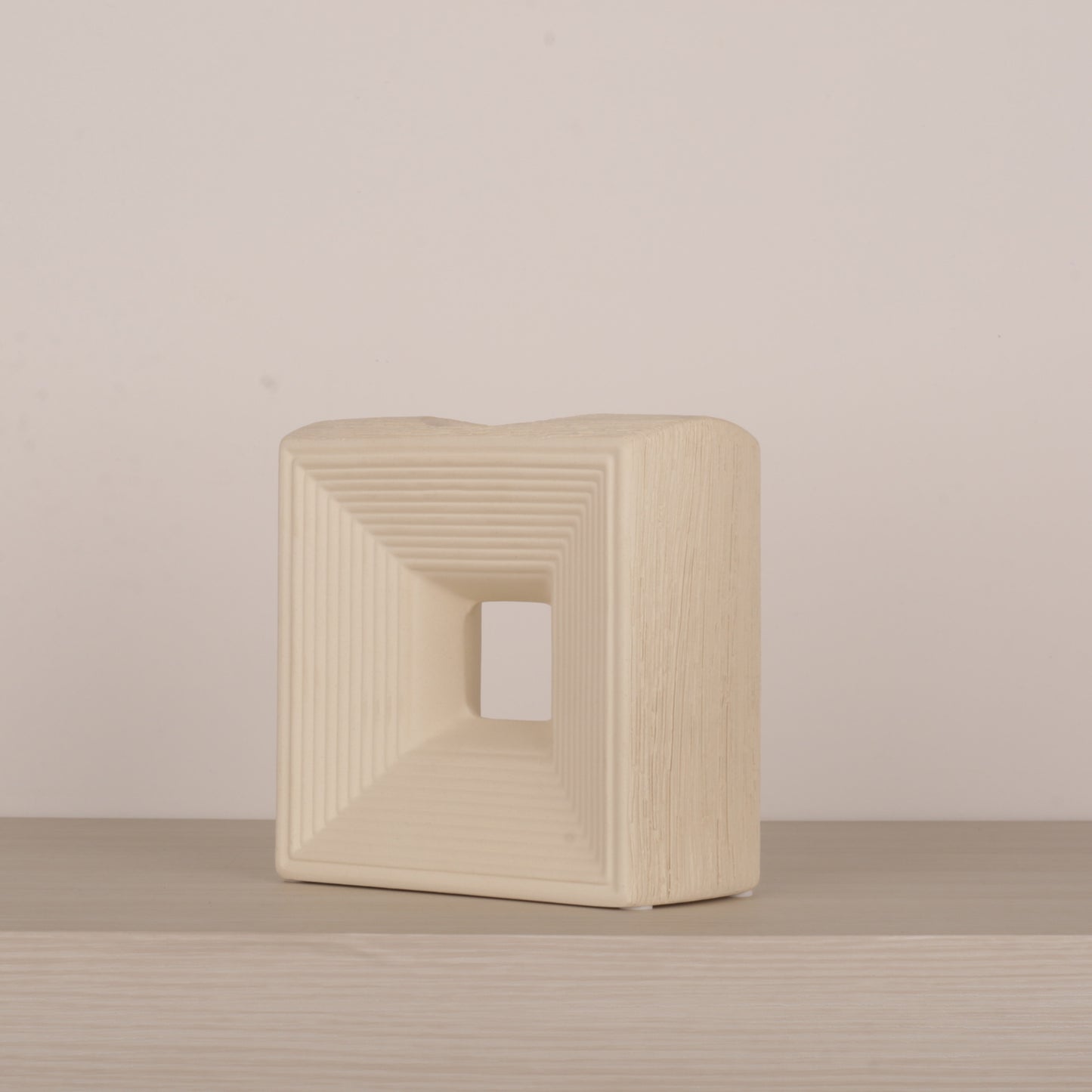 Meander Pattern Square Flower Vase