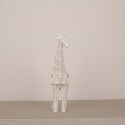 White Ceramic Animal Figurine Tabletop Décor