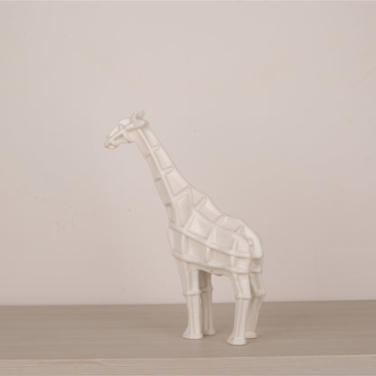 White Ceramic Animal Figurine Tabletop Décor
