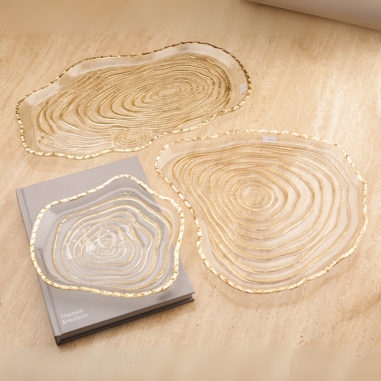 Annual Ring Flat Decorative Plate