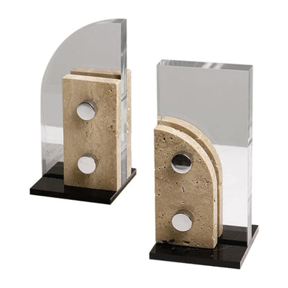 Modern Marble Acrylic Bookends