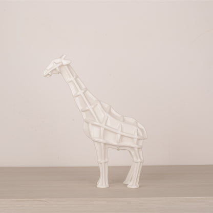 White Ceramic Animal Figurine Tabletop Décor