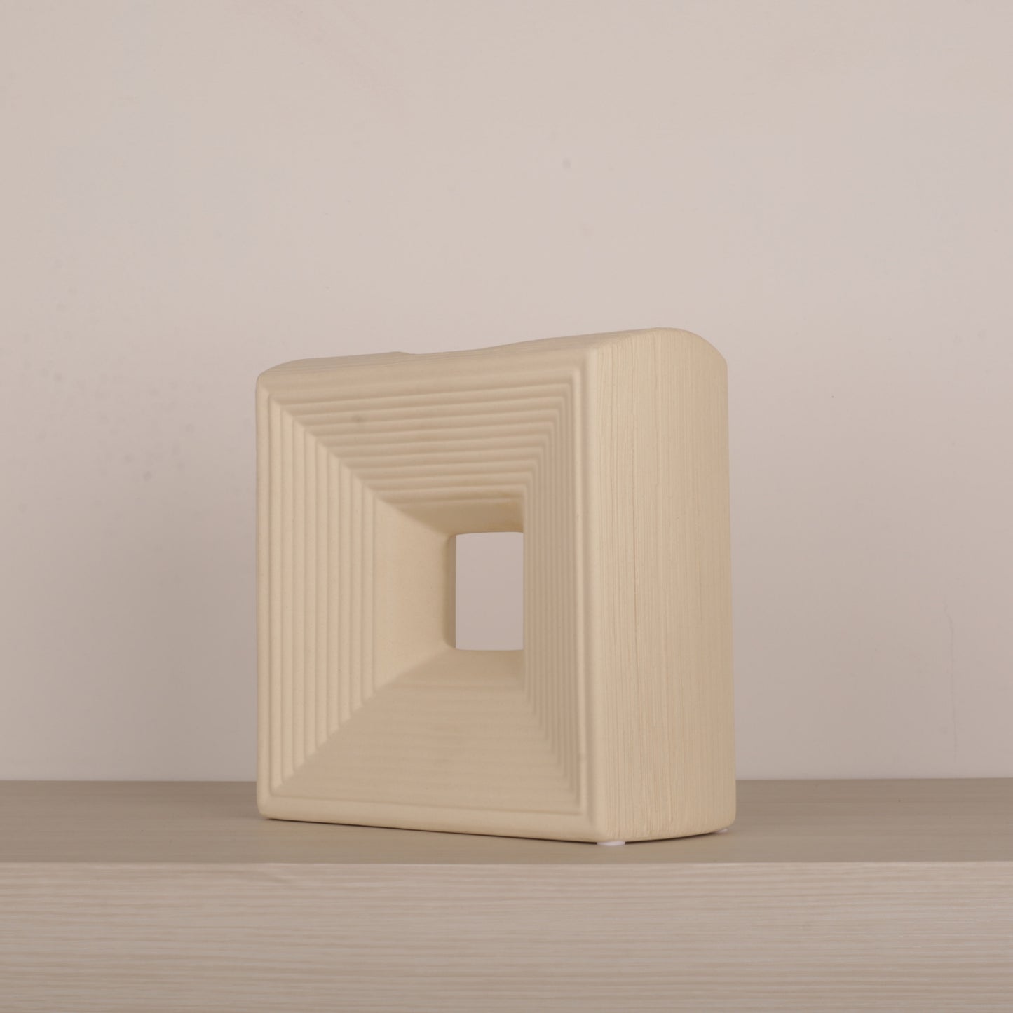 Meander Pattern Square Flower Vase