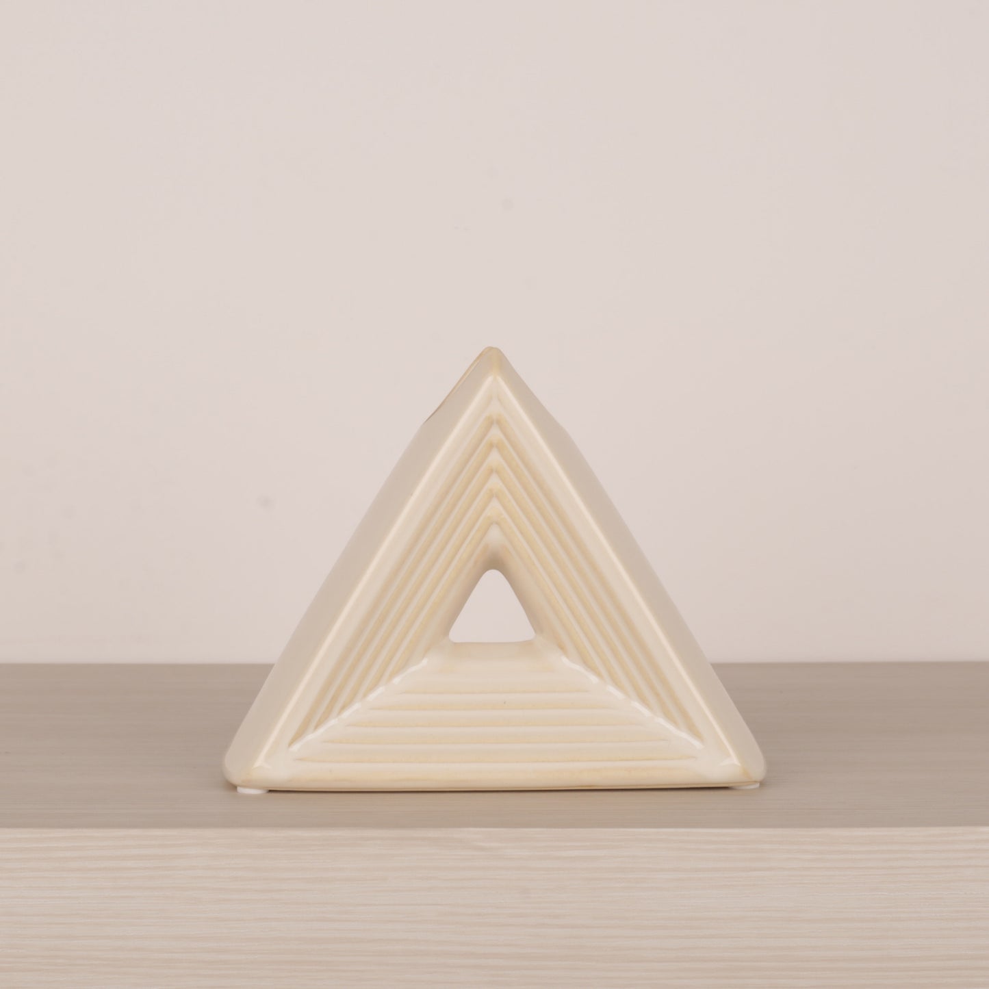 Meander Pattern Triangle Flower Vase
