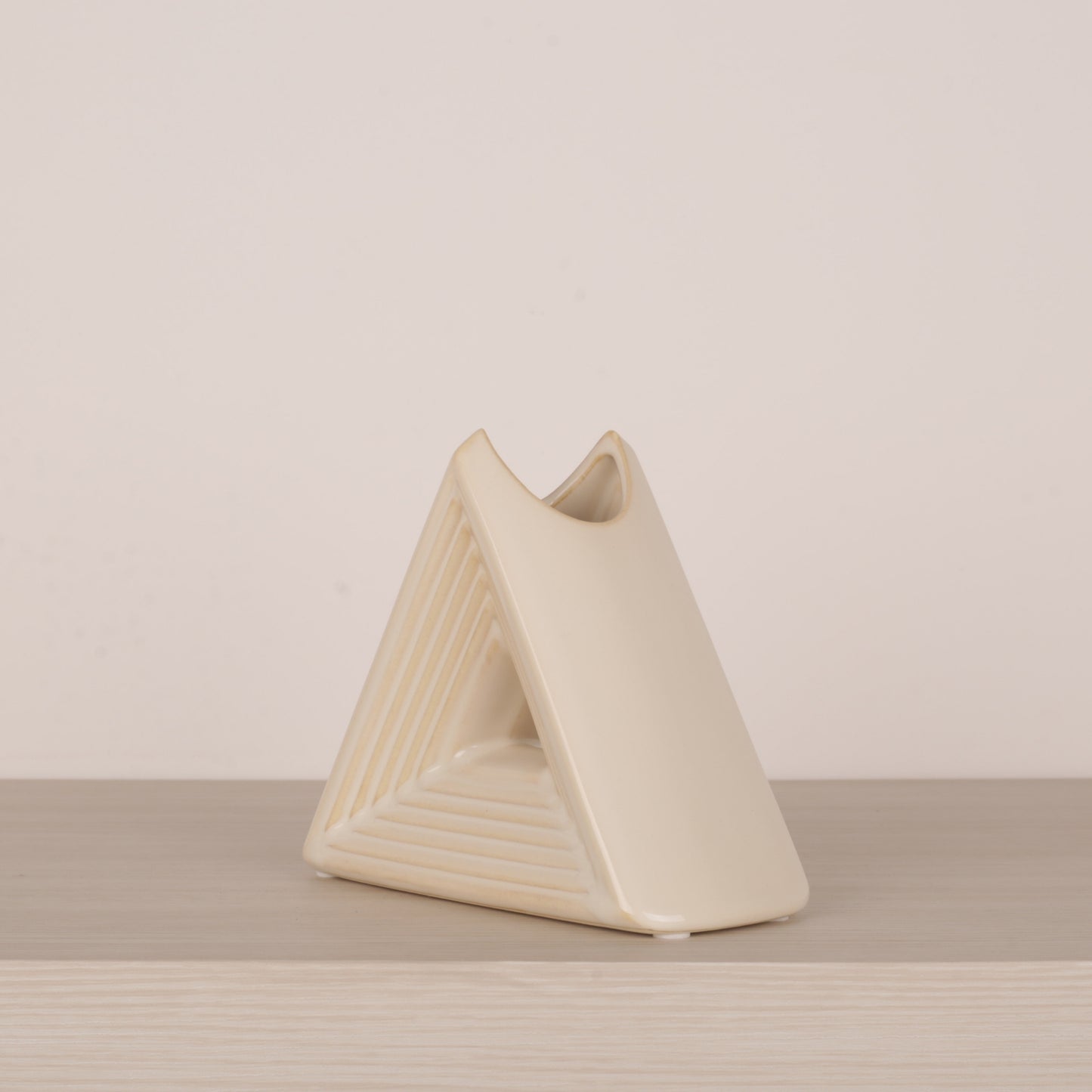 Meander Pattern Triangle Flower Vase