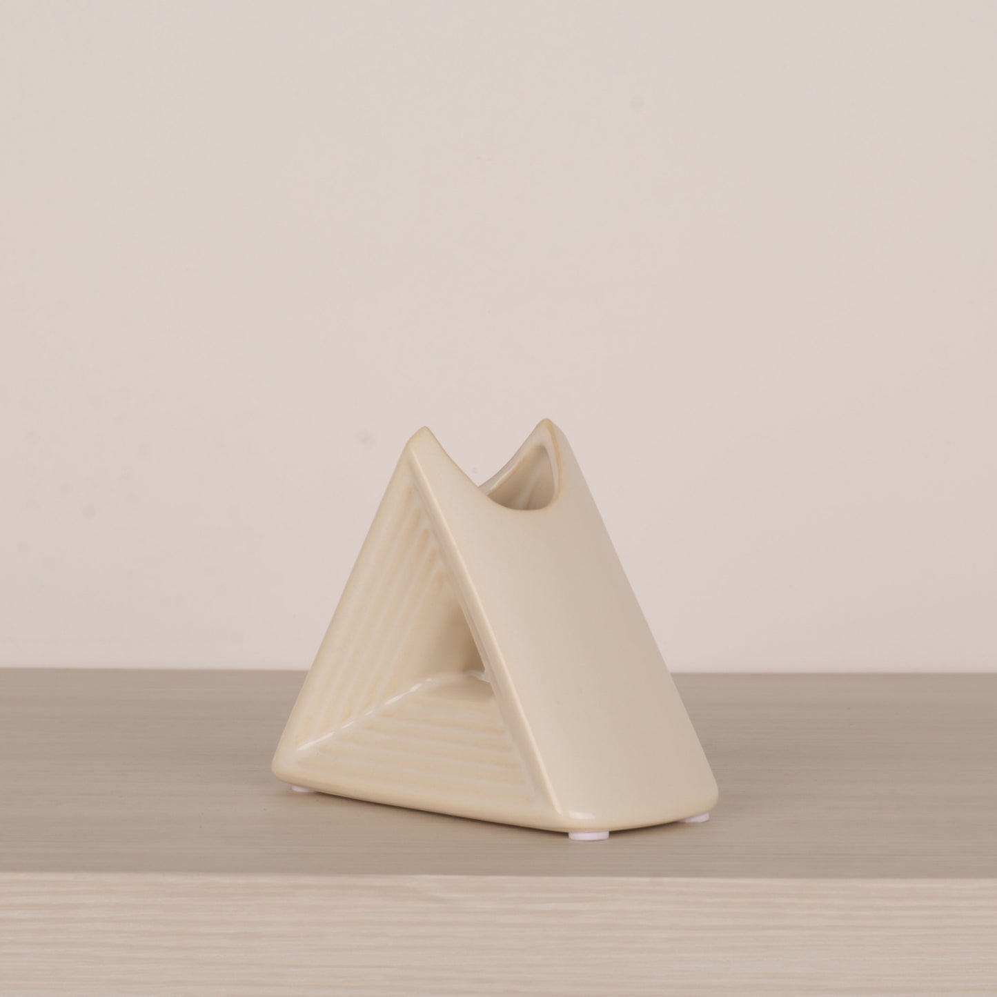 Meander Pattern Triangle Flower Vase