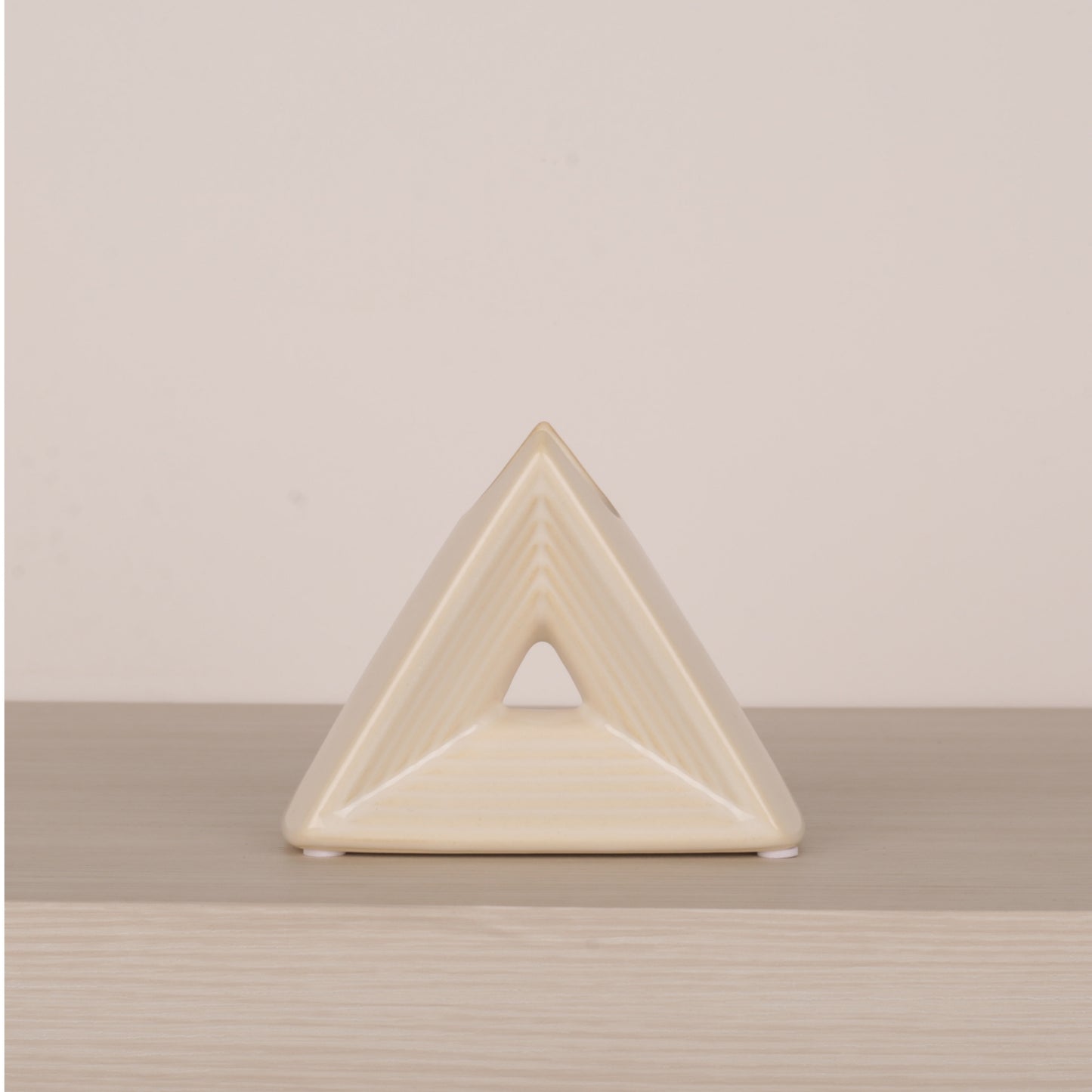 Meander Pattern Triangle Flower Vase