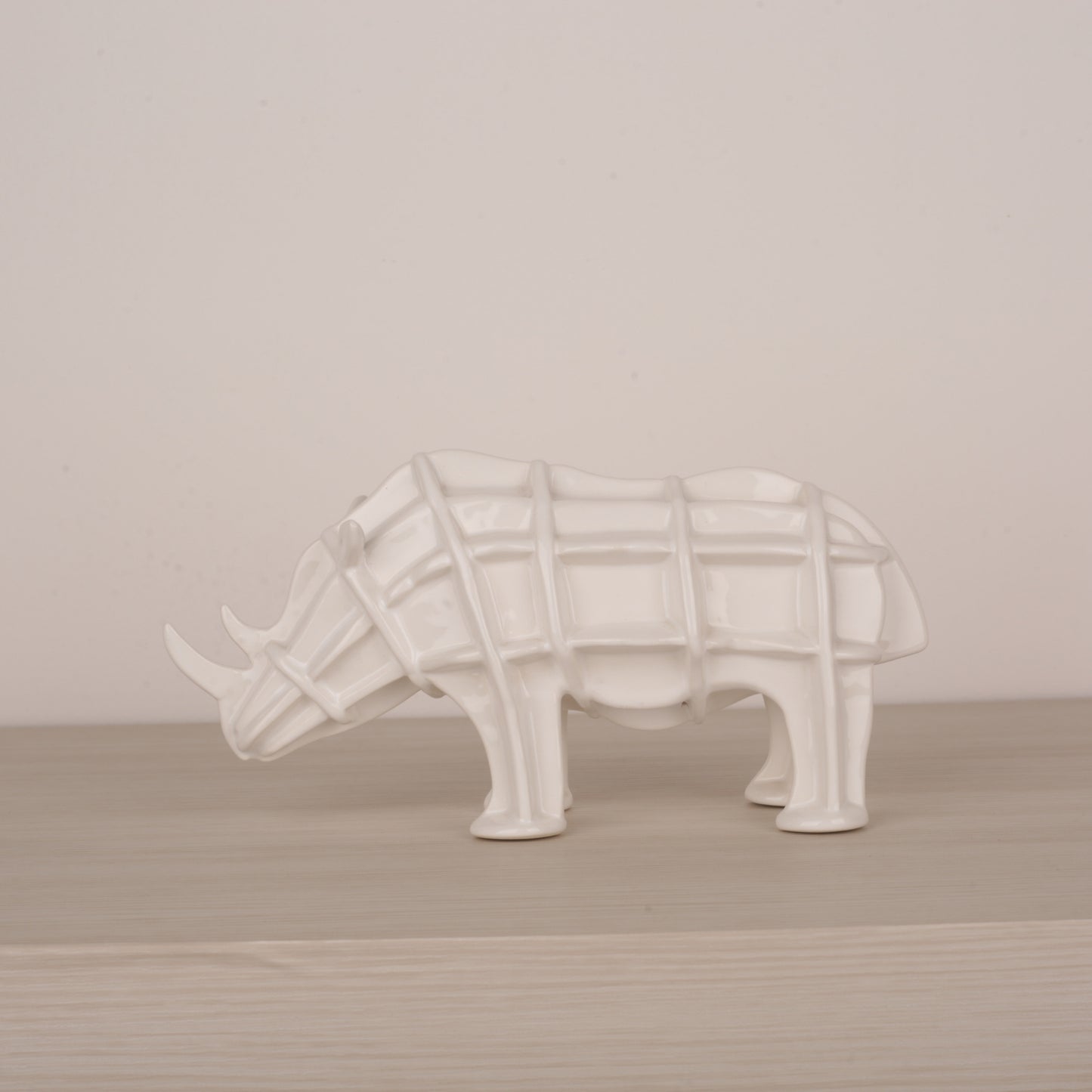 White Ceramic Animal Figurine Tabletop Décor