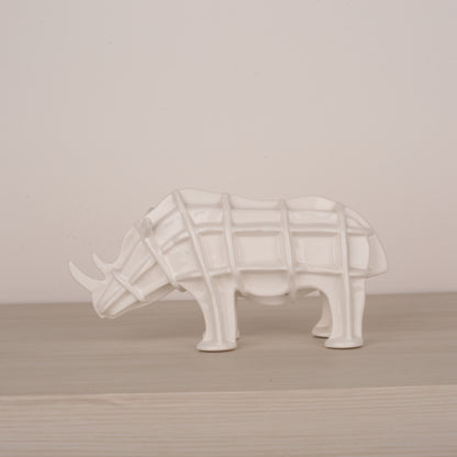 White Ceramic Animal Figurine Tabletop Décor