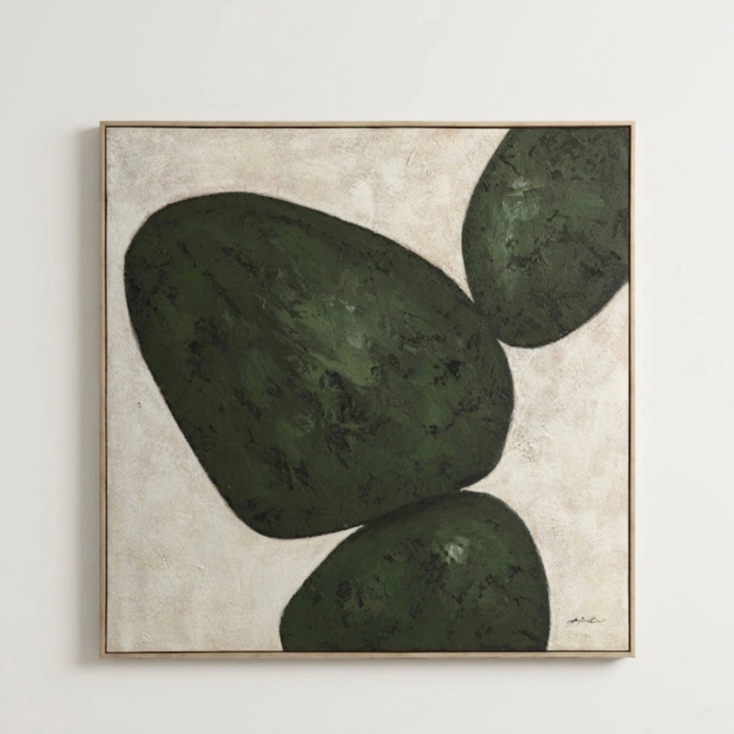 Abstract Black Design Canvas Painting