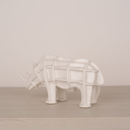 White Ceramic Animal Figurine Tabletop Décor