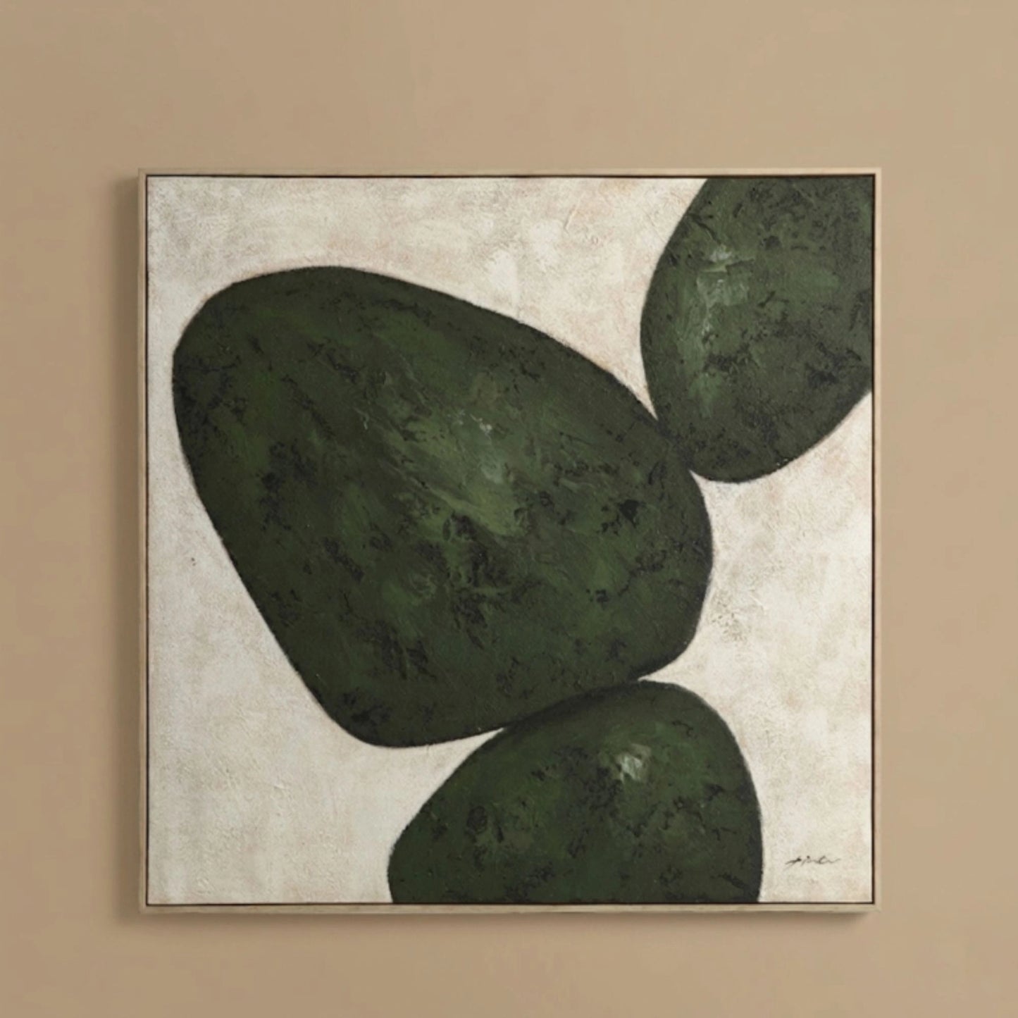Abstract Black Design Canvas Painting