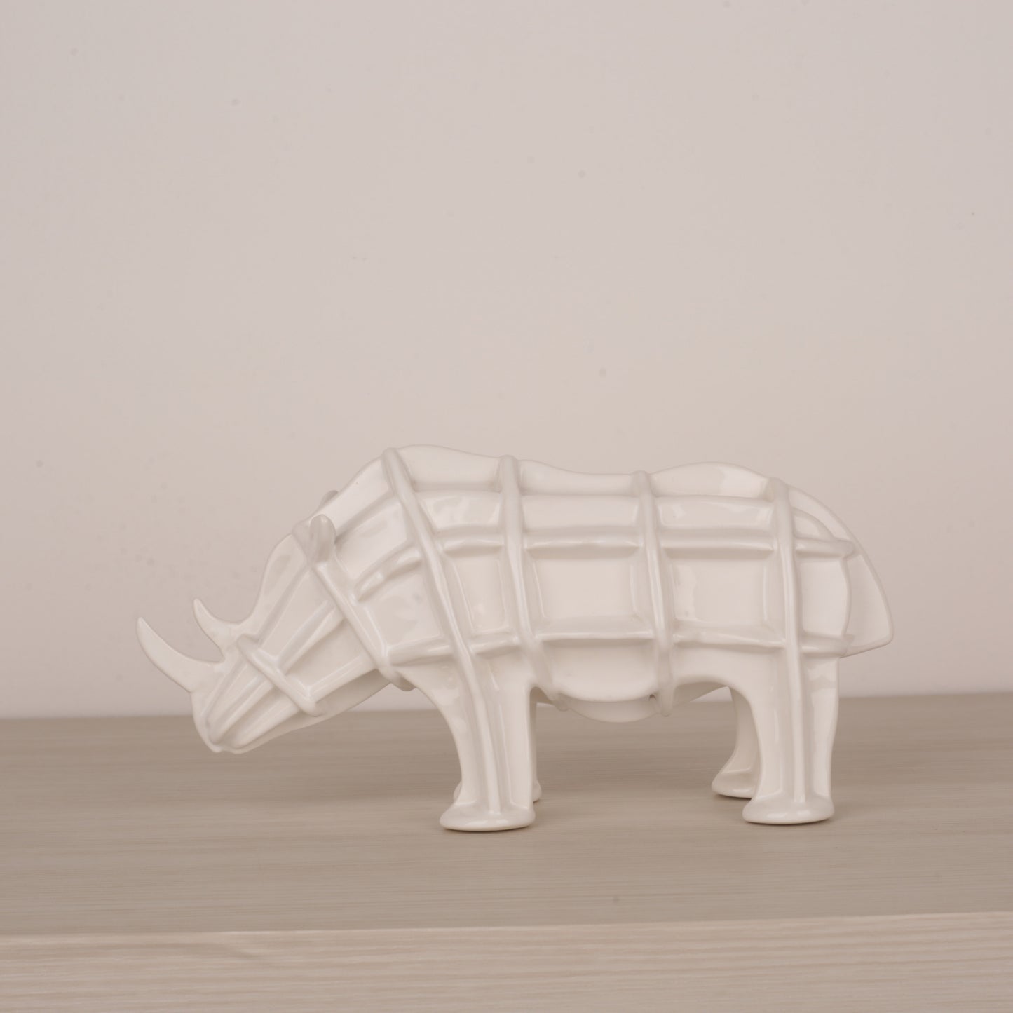 White Ceramic Animal Figurine Tabletop Décor