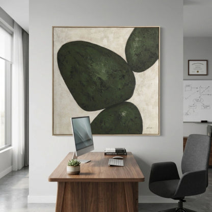 Abstract Black Design Canvas Painting