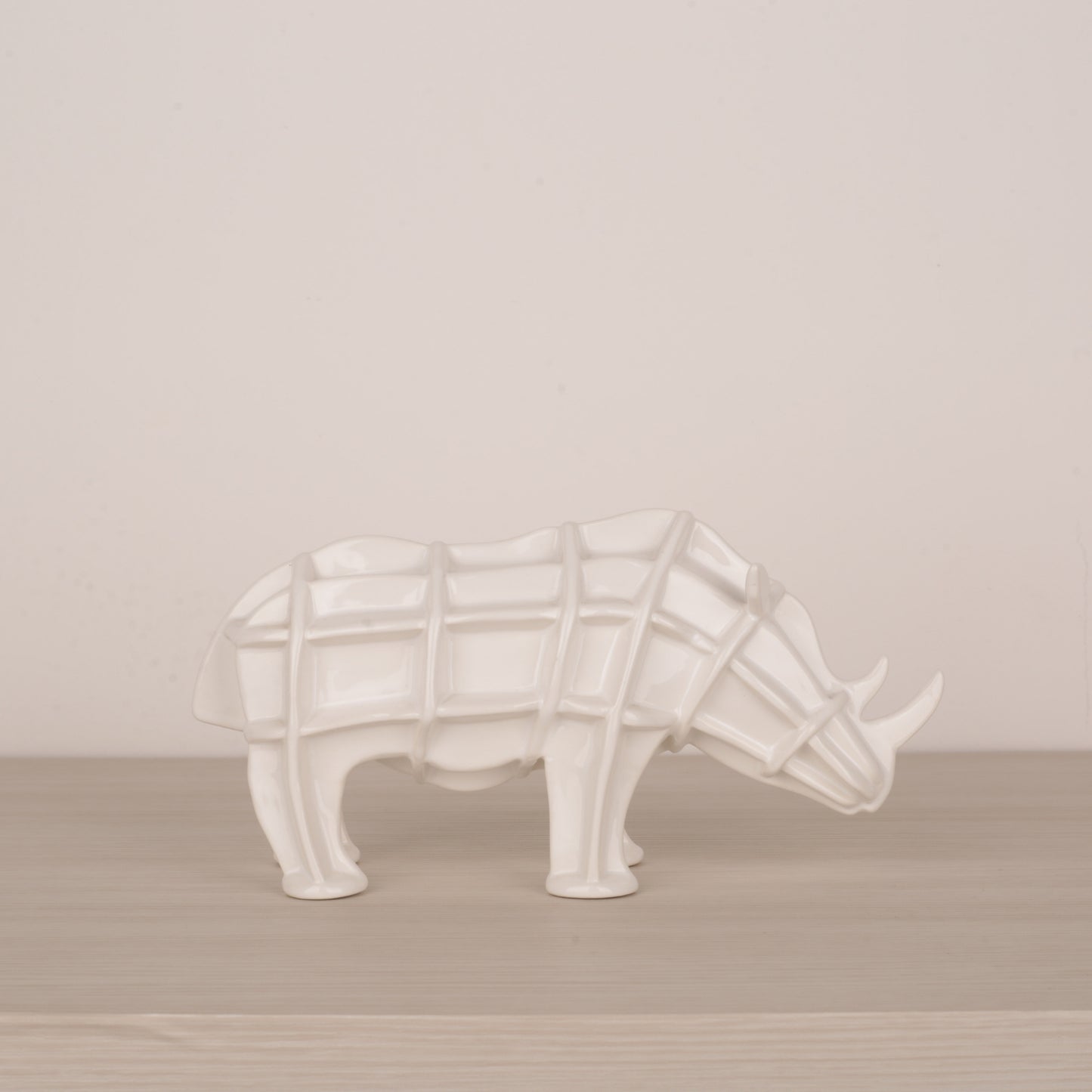 White Ceramic Animal Figurine Tabletop Décor