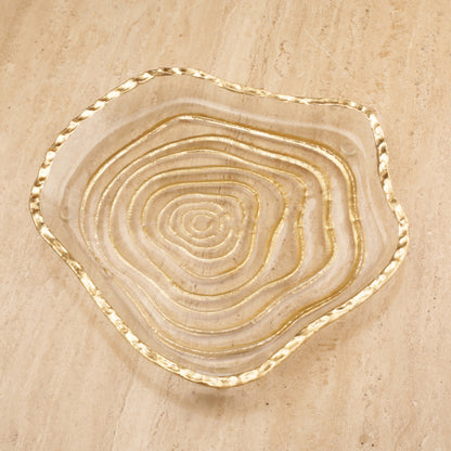 Annual Ring Flat Decorative Plate