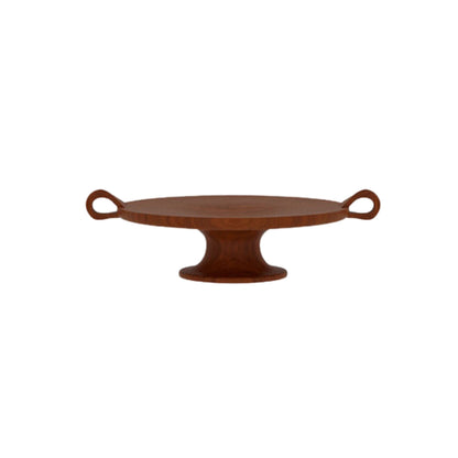 Solid Wood Fruit Plate - Walnut Color
