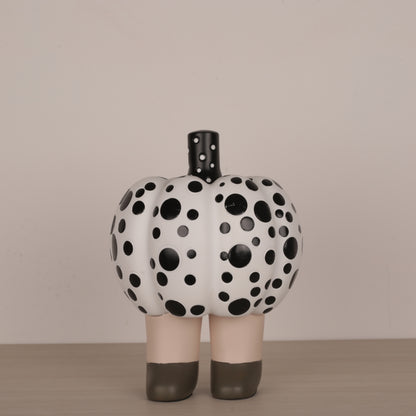 Pumpkin Dotted Doll Figurine Décor Accent