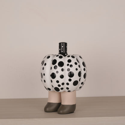 Pumpkin Dotted Doll Figurine Décor Accent