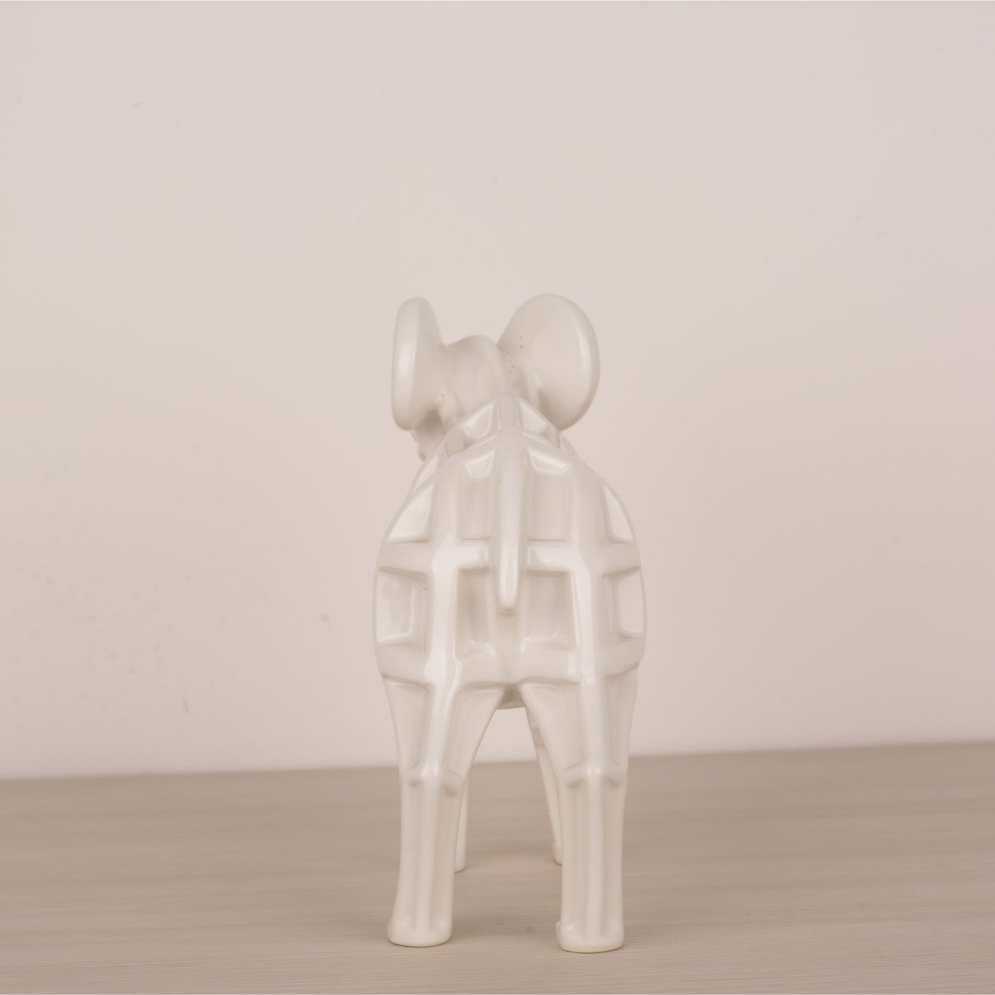 White Ceramic Animal Figurine Tabletop Décor