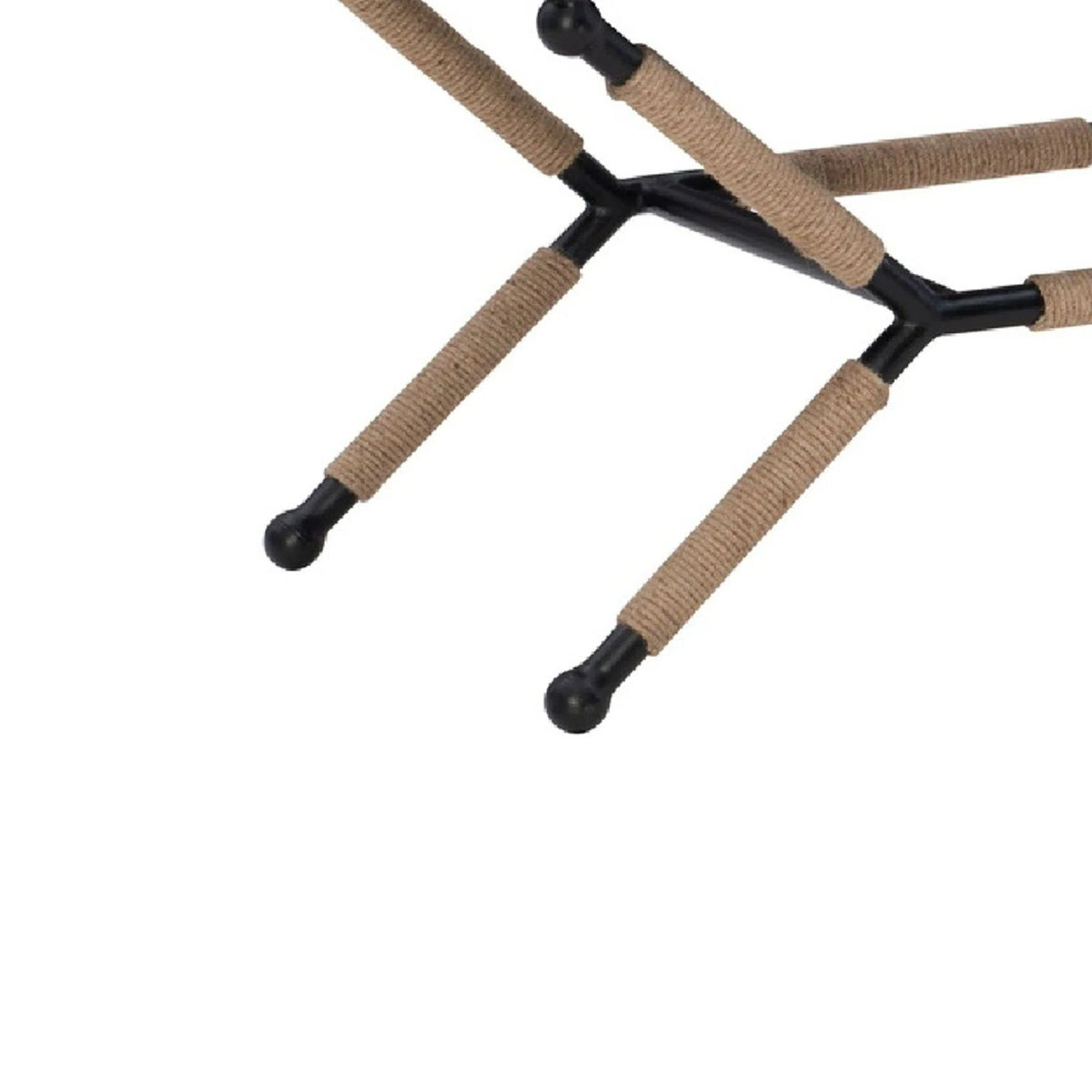Upholstered Bench with Rope Detail