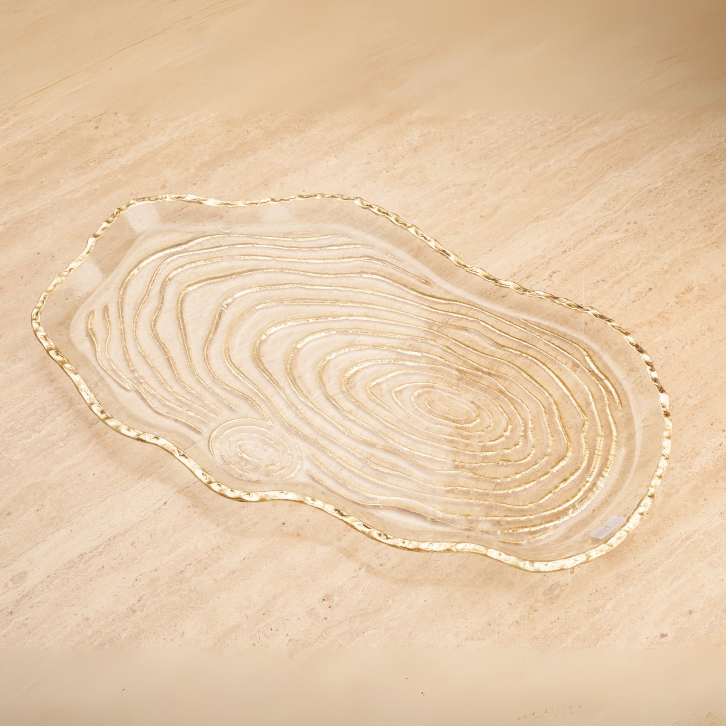 Annual Ring Flat Decorative Plate