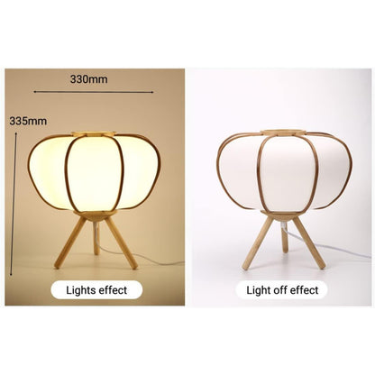 LED Wooden Natural Bamboo Table Lamp