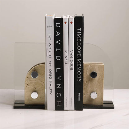 Modern Marble Acrylic Bookends
