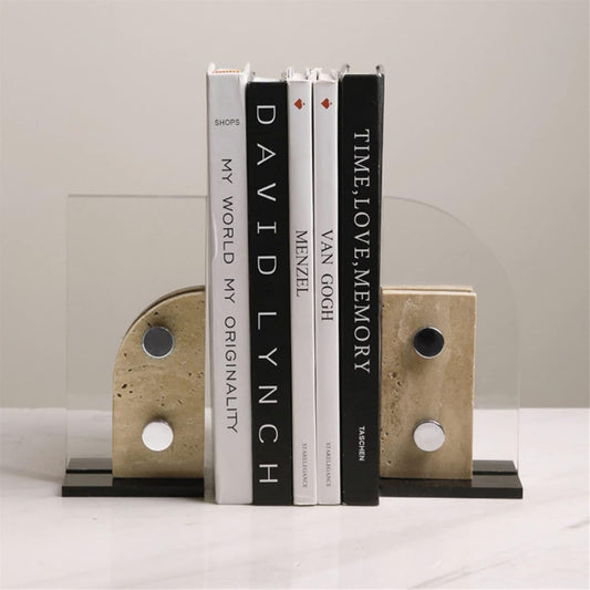 Modern Marble Acrylic Bookends