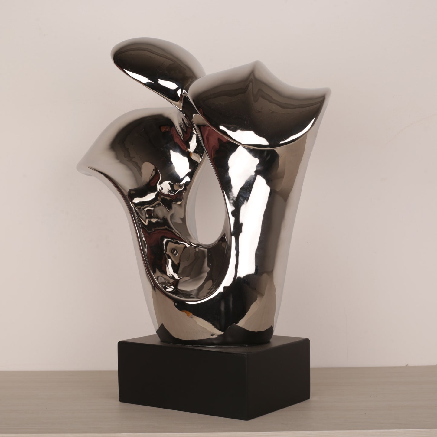 Splashing Silver Abstract Ornament