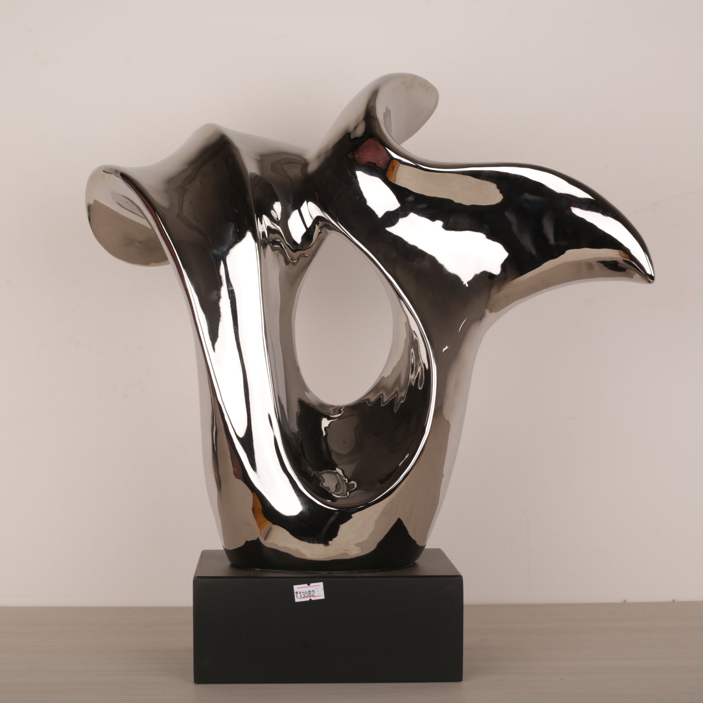 Splashing Silver Abstract Ornament