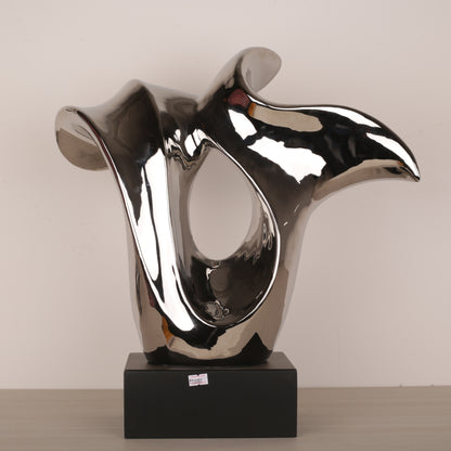 Splashing Silver Abstract Ornament