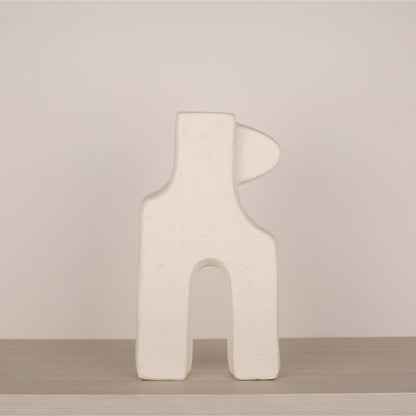 Single-Ear Square Foot Flower Vase