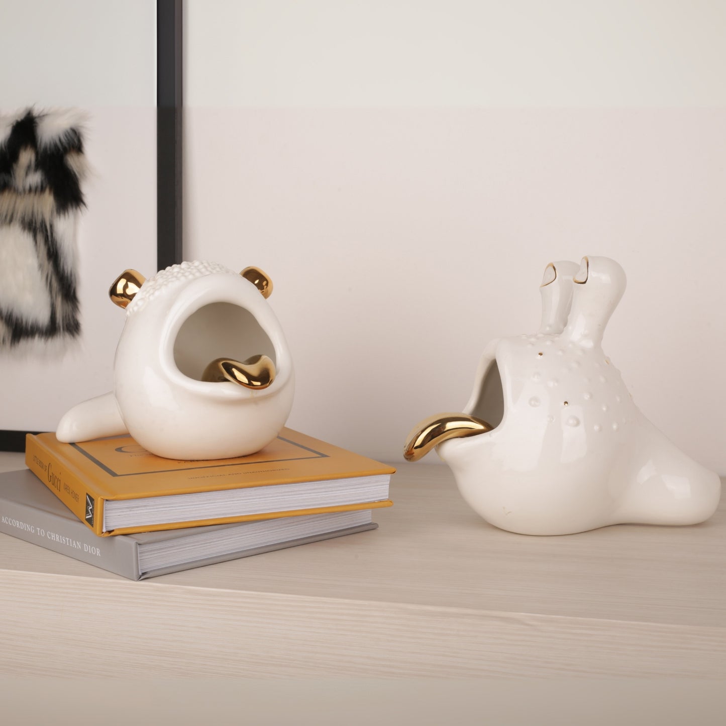 Golden Fish Figurine Decorative Ornament