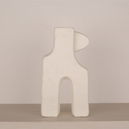 Single-Ear Square Foot Flower Vase