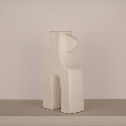 Single-Ear Square Foot Flower Vase