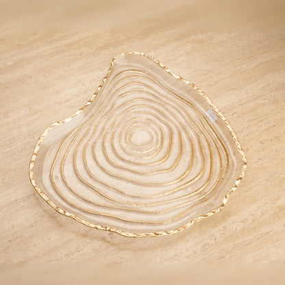 Annual Ring Flat Decorative Plate