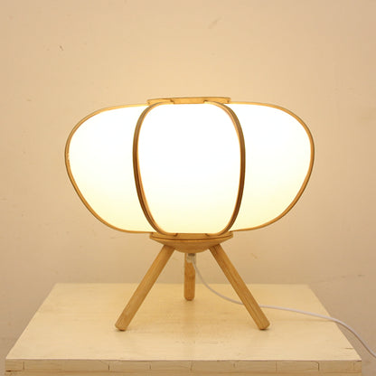 LED Wooden Natural Bamboo Table Lamp