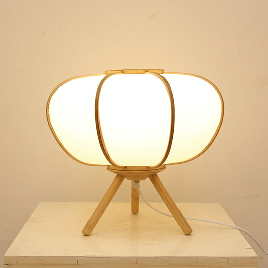LED Wooden Natural Bamboo Table Lamp