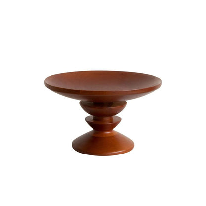 Solid Wood Fruit Plate - Walnut Color