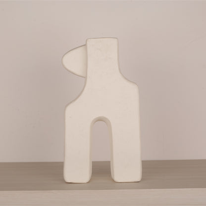 Single-Ear Square Foot Flower Vase