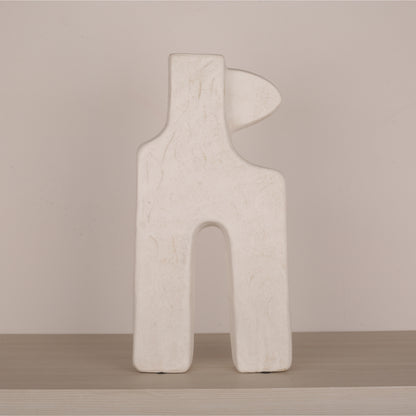Single-Ear Square Foot Flower Vase