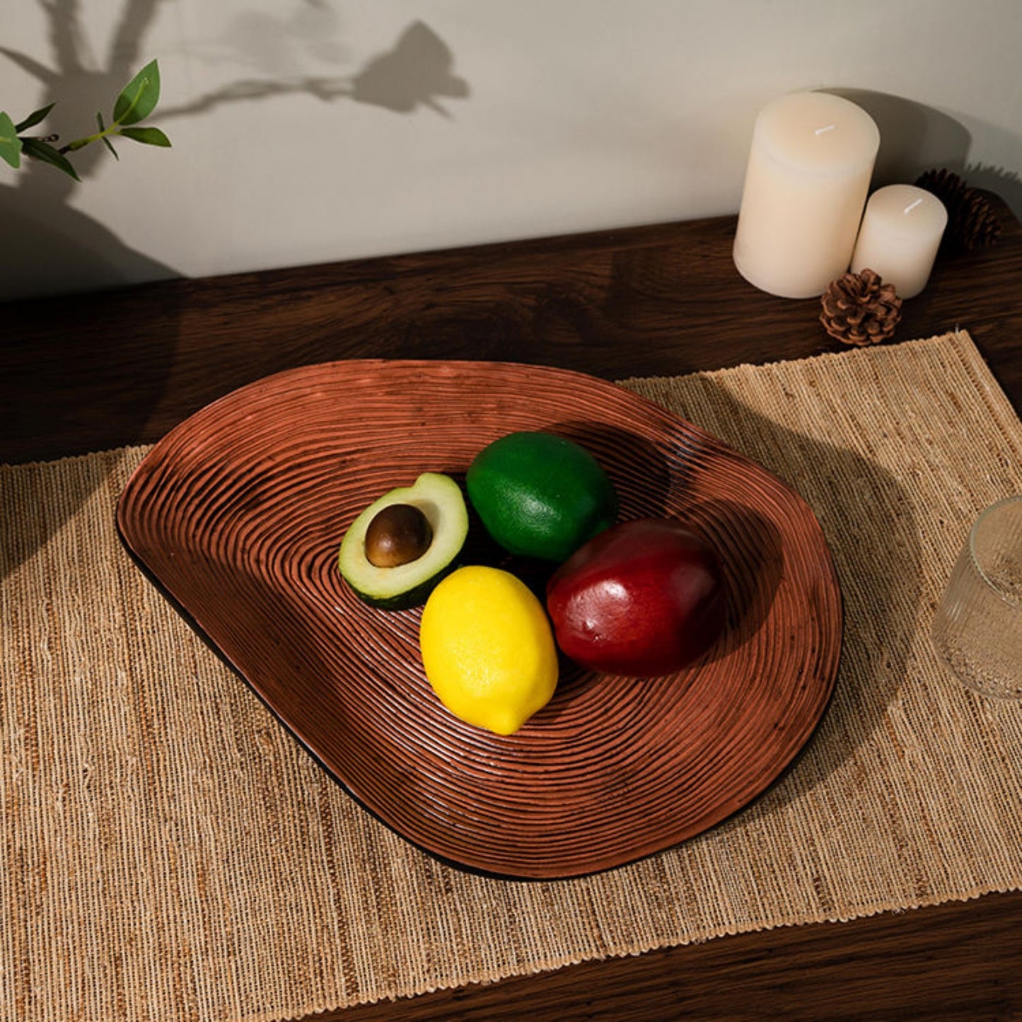 Abstarct Art Resin Decorative Tray