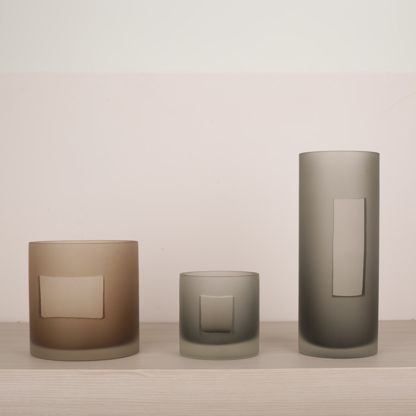 Geometry Hollow Tabletop Glass Vase
