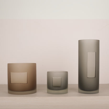 Geometry Hollow Tabletop Glass Vase