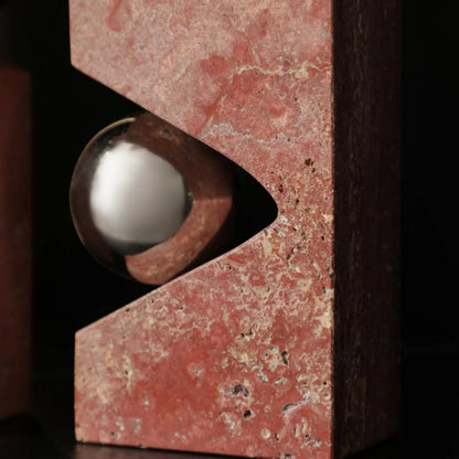 Spherical Red Stone Ornament